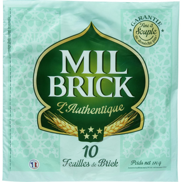 Feuilles de brick MIL BRICK - le sachet de 10